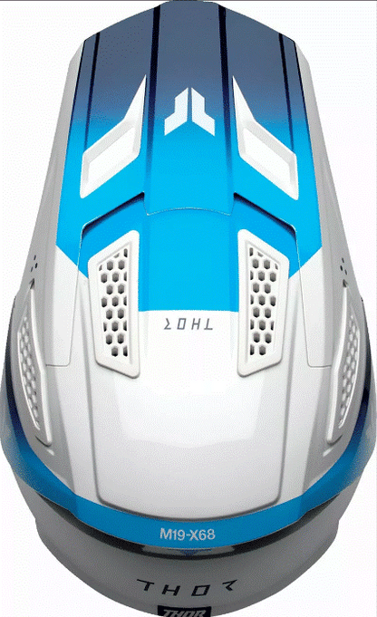 Мотокрос каска THOR FLEET STORM WHITE/NAVY