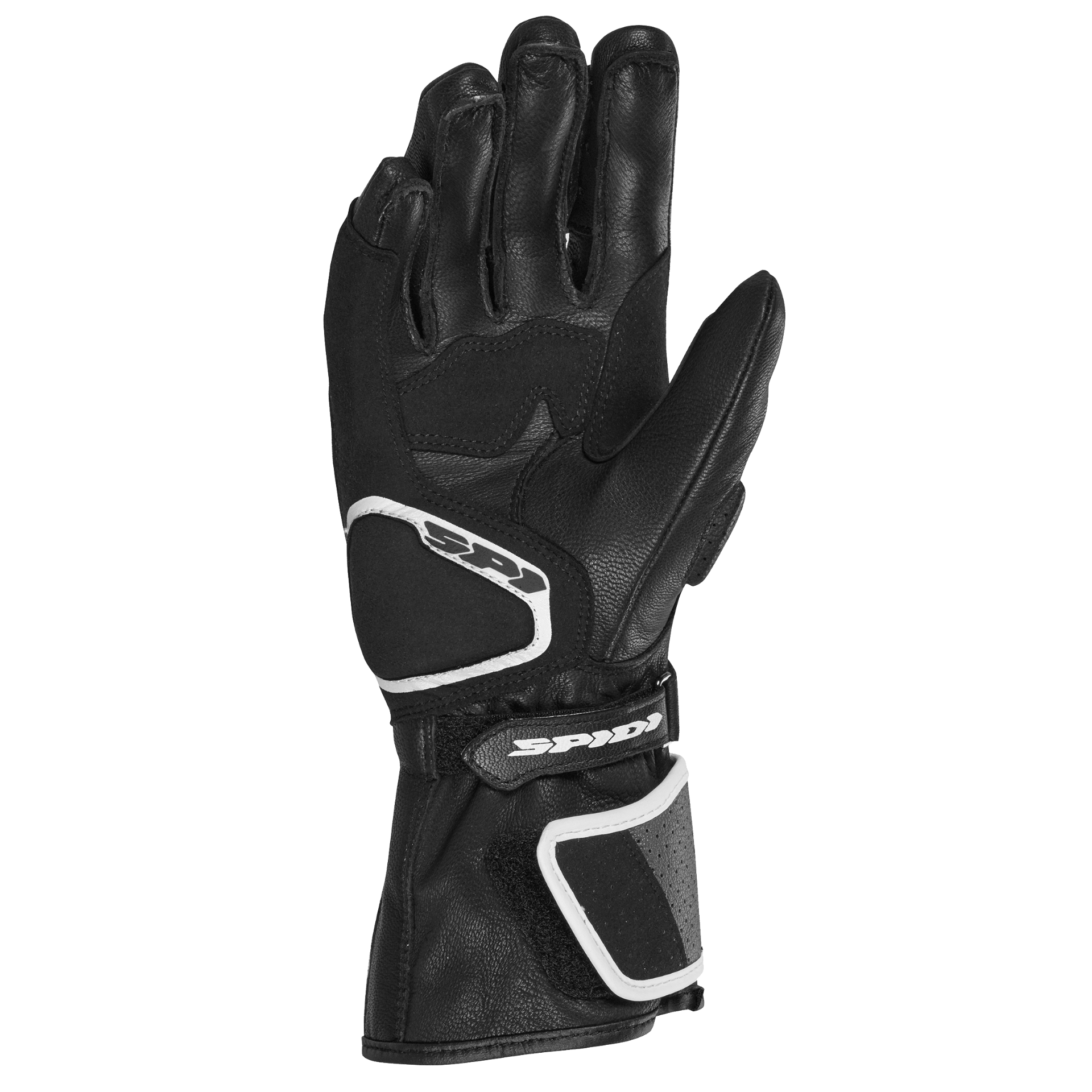 Дамски кожени мото ръкавици SPIDI STR-6 Black/White