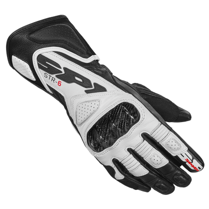 Дамски кожени мото ръкавици SPIDI STR-6 Black/White
