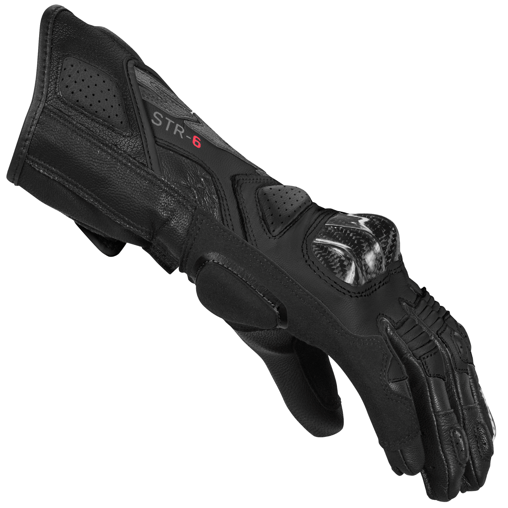 Дамски кожени мото ръкавици SPIDI STR-6 Black