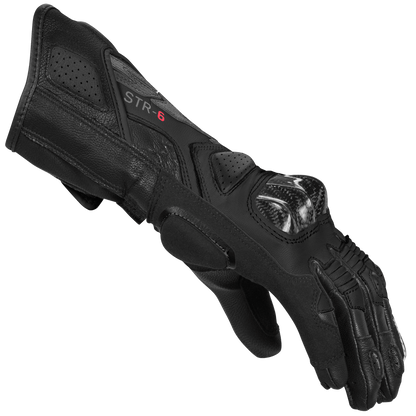 Дамски кожени мото ръкавици SPIDI STR-6 Black