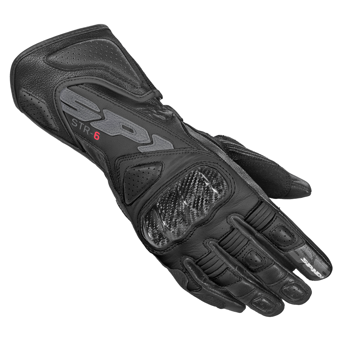 Дамски кожени мото ръкавици SPIDI STR-6 Black