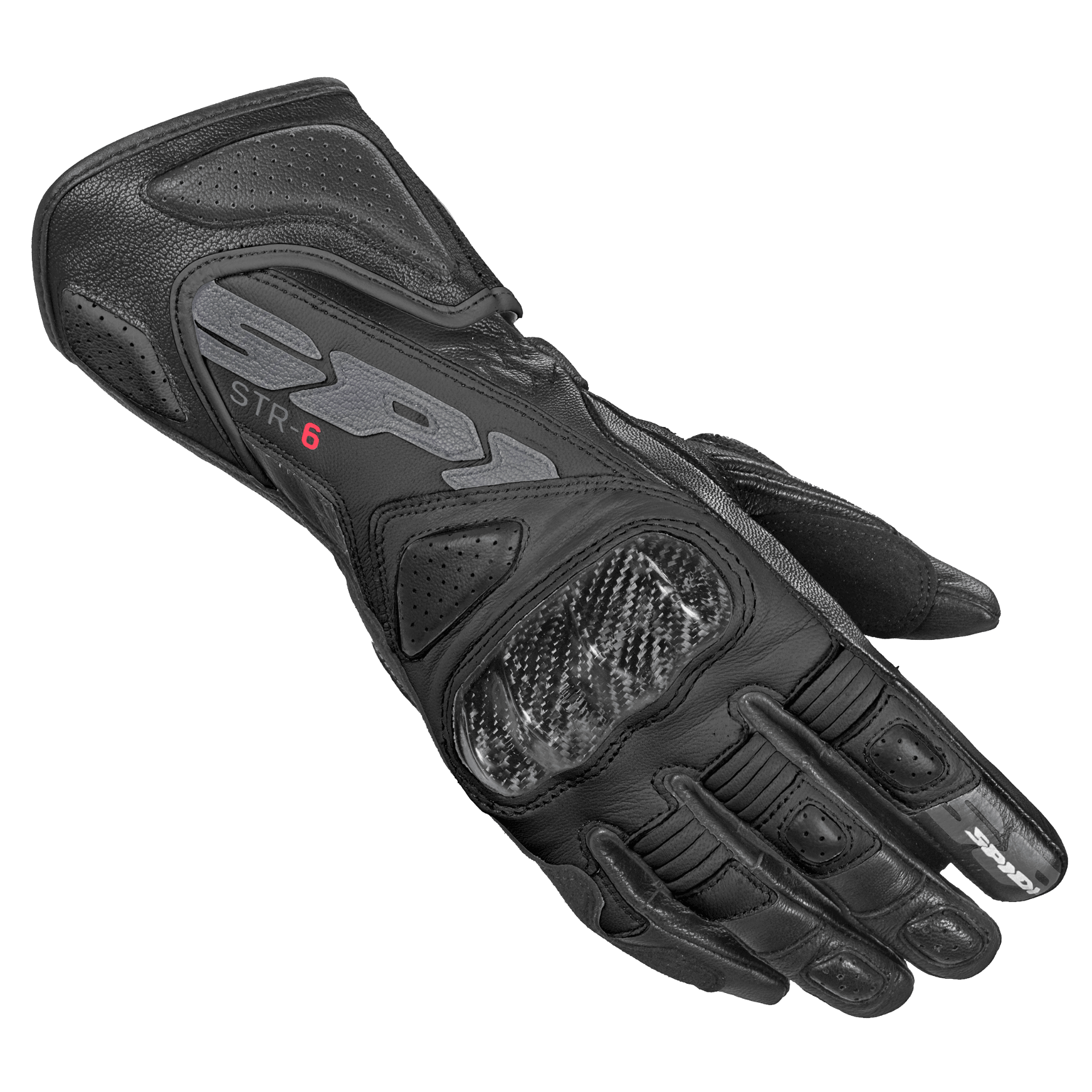Дамски кожени мото ръкавици SPIDI STR-6 Black