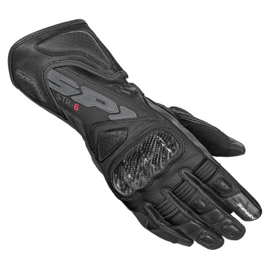 Дамски кожени мото ръкавици SPIDI STR-6 Black