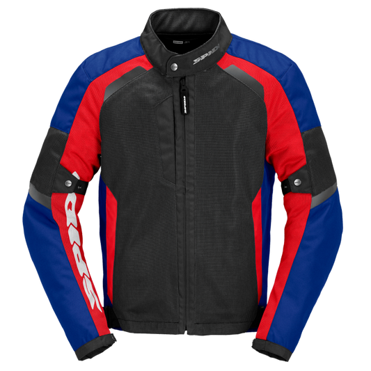 Текстилно мото яке SPIDI TEK NET BLACK/RED/BLUE