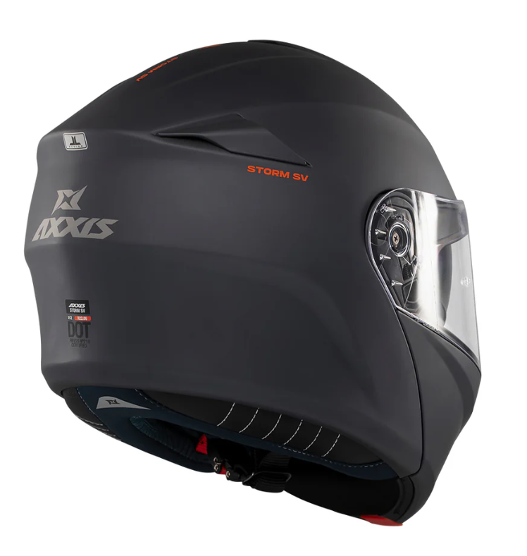 Отваряема каска AXXIS STORM S SV SOLID A2 TITANIUM