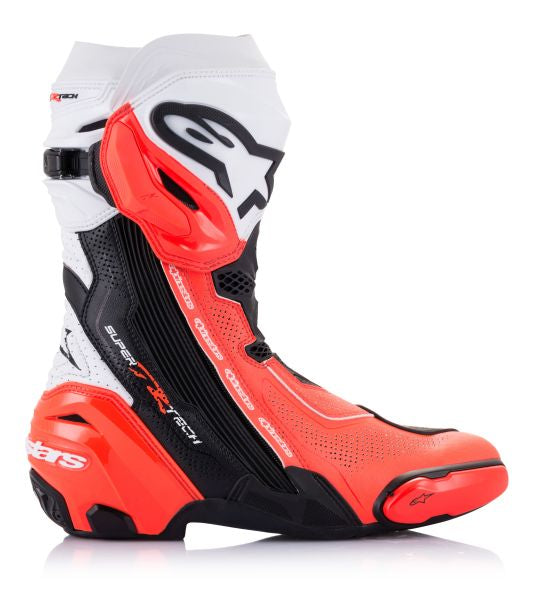 Ботуши ALPINESTARS SUPERTECH R VENTED BK/WHT/RED FLUO