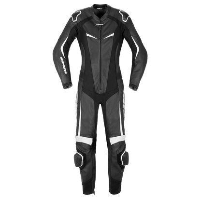 Дамски кожен мото екип SPIDI TRACK PERF PRO Black/White