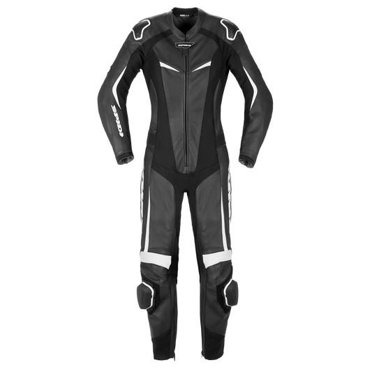 Дамски кожен мото екип SPIDI TRACK PERF PRO Black/White