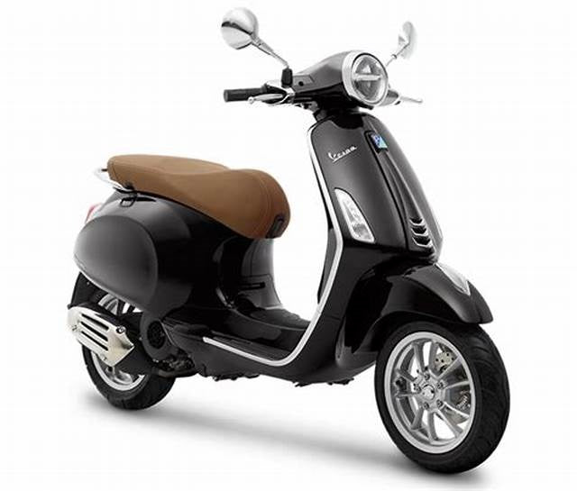 Мотопед играчка Vespa Primavera 1:12 BLACK