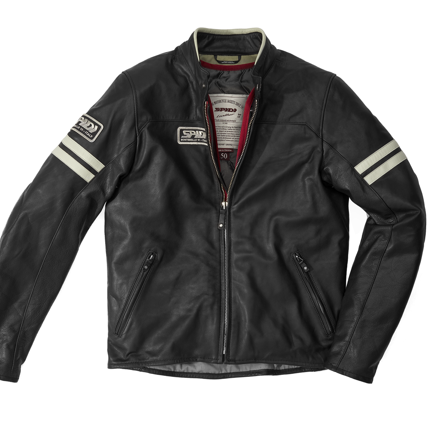 Кожено мото яке SPIDI VINTAGE Ice/Black