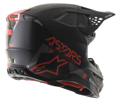 Мотокрос каска ALPINESTARS SM8 Echo BLACK/FLUO GREY/RED