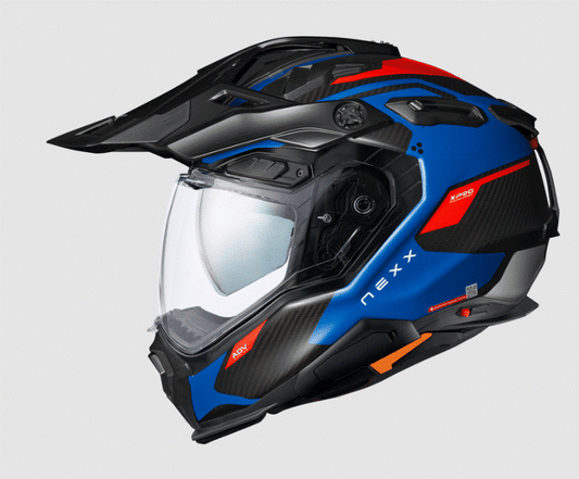 Адвенчър каска NEXX X.WED3 GOBI RED/BLUE