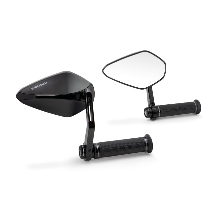 Огледала за мотор BARRACUDA X-VERSION RETROBAR END BLACK (PAIR)