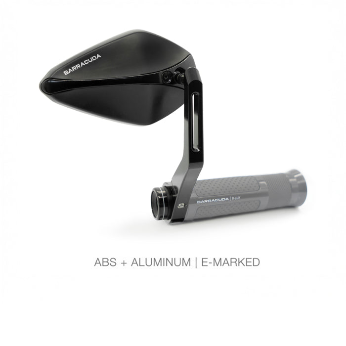 Огледала за мотор BARRACUDA X-VERSION RETROBAR END BLACK (PAIR)