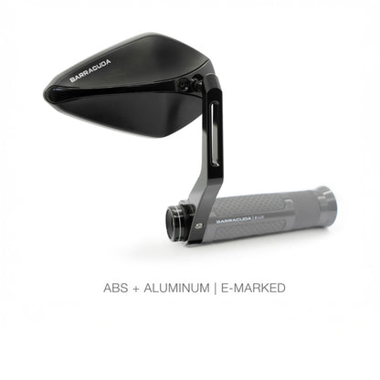 Огледала за мотор BARRACUDA X-VERSION RETROBAR END BLACK (PAIR)