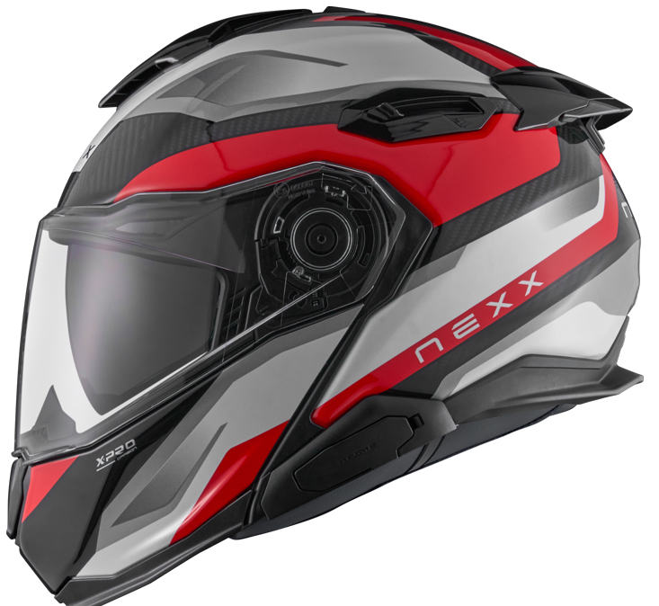 Каска NEXX X.LIFETOUR FLIP UP PRO MILE WHITE RED