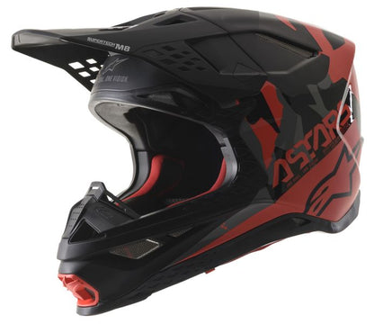 Мотокрос каска ALPINESTARS SM8 Echo BLACK/FLUO GREY/RED