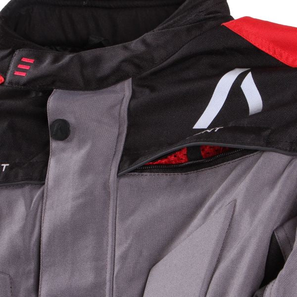 Текстилно мото яке ADRENALINE PYRAMID 2.0 BLACK/GREY/RED